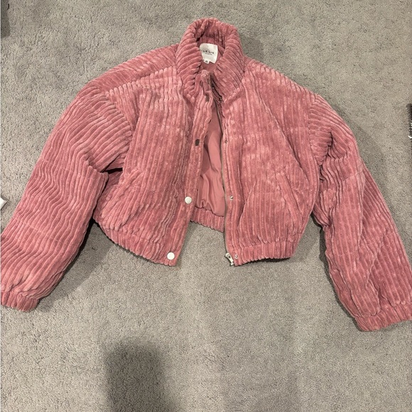 Le Lis Jackets & Blazers - Le Lis Pink Corduroy Cropped Jacket